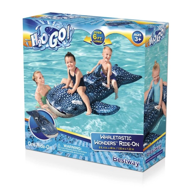 H2OGO ! Whaletastic Wonders - Flotteur de piscine pour enfants 2 personnes