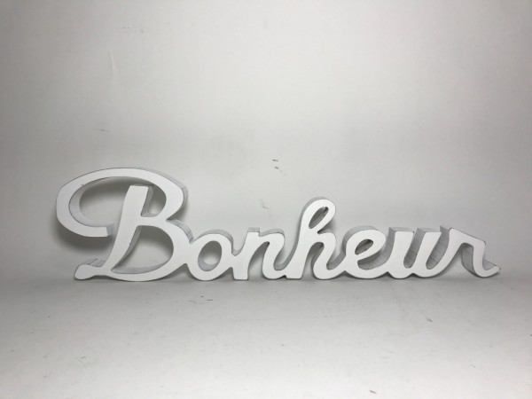 Mot décoratif bonheur