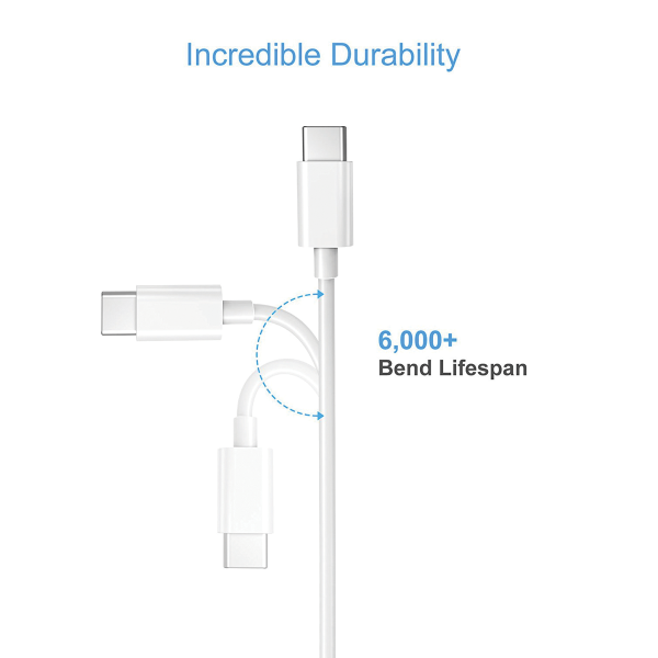 USB Lightning Cable 1 Meter White