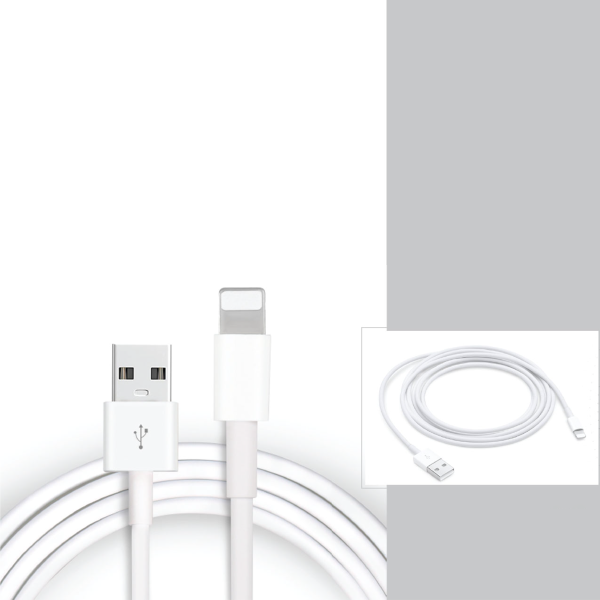 Câble USB-C blanc 1 mètre/3 mm d'épaisseur
