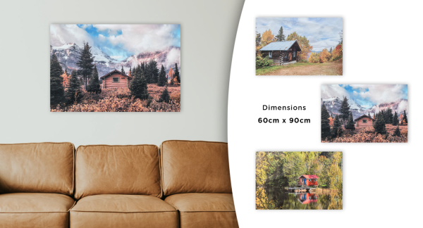 Autumn Cabin Scene