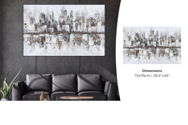 Printed Canvas 75 x 115 cm | Abstract City
