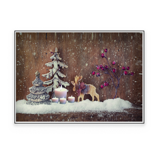 Xmas Led Canvas 40x60