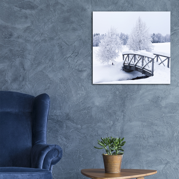 Canvas 45x45 Winter Scene