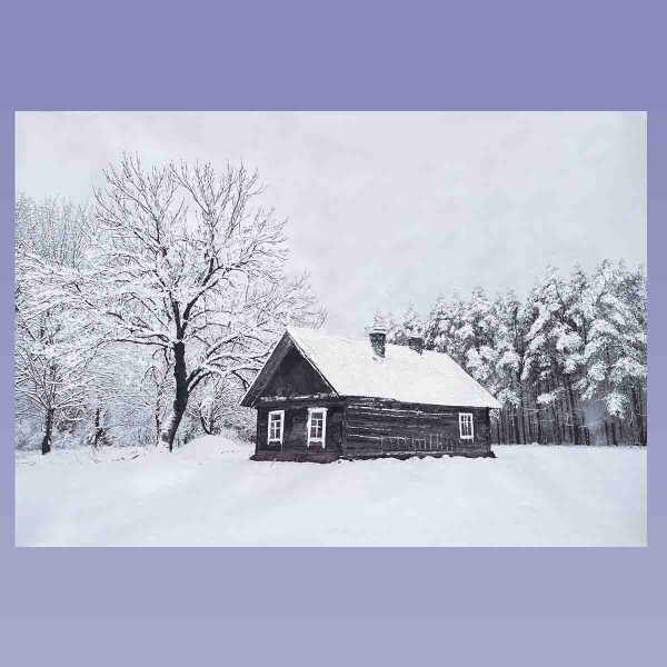 Toile de la cabane d'hiver