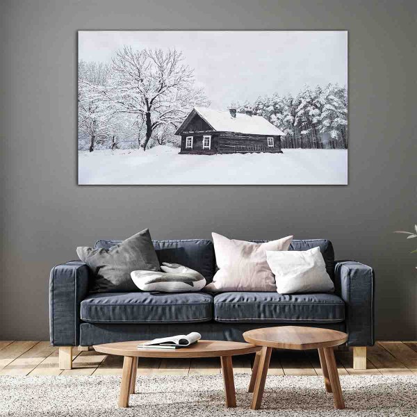 Toile de la cabane d'hiver