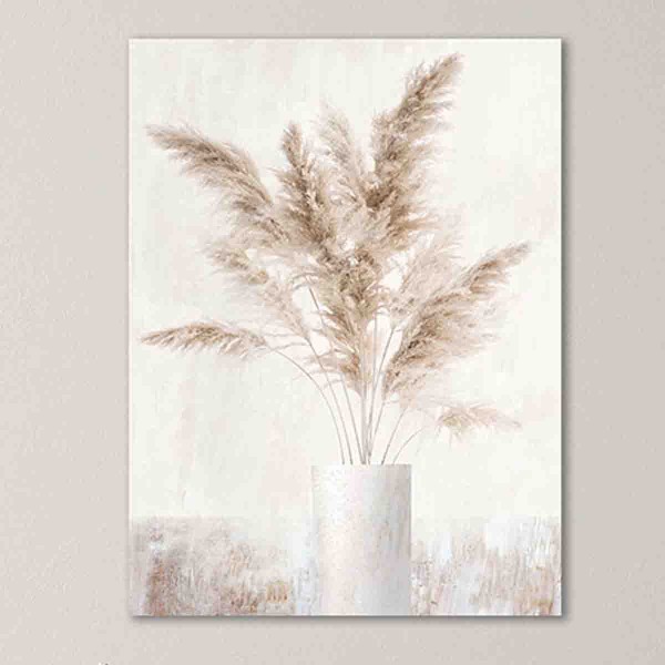Pampas In Vase Canvas