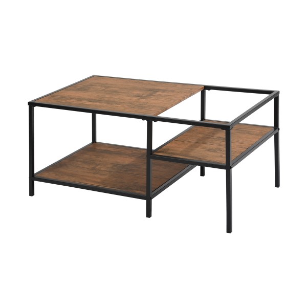Capsicum | Coffee Table with black metal frame and MDF wood