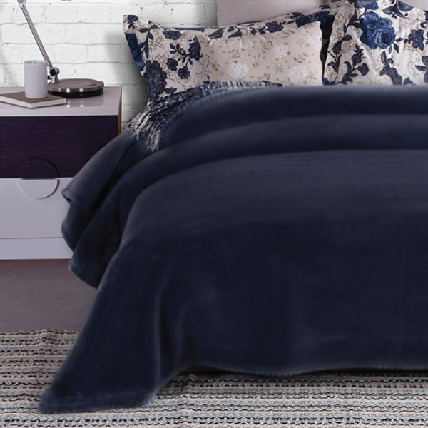 Blanket 60x80 Erica Coral Fleece Solid