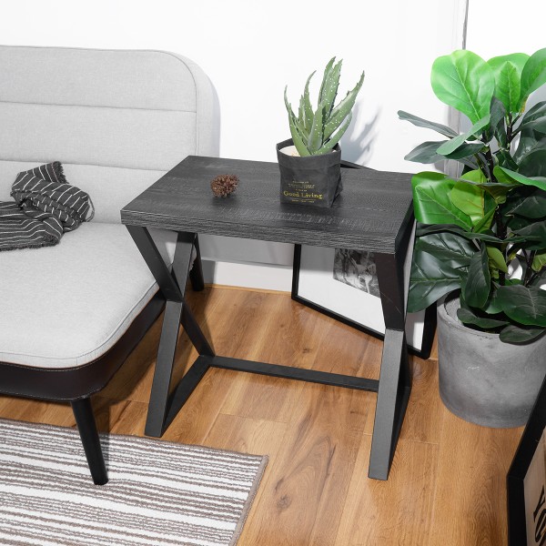 Carvalho - Black Wood Side Table