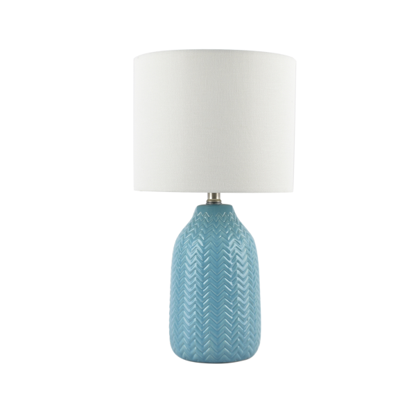 Table Lamp Ceramic Teal Glaze 24x24x40