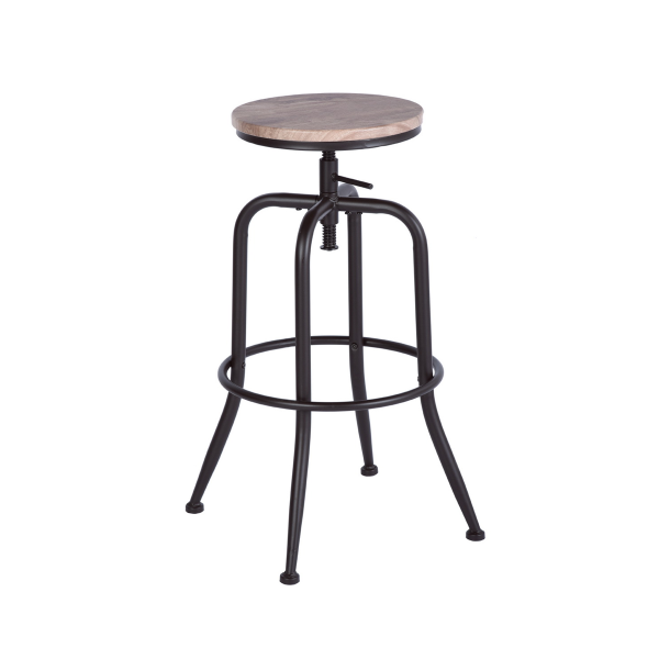 ANACLETEUS Bar-stool Metal Frame With MDF Seat