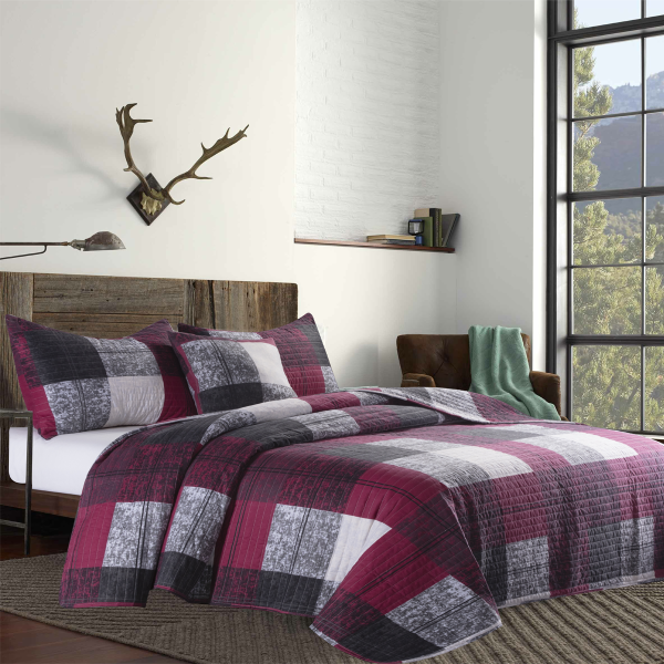 Chanteclair - Quilt Set MF Red Plaid