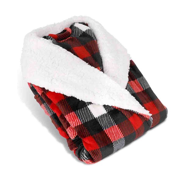 CHARLEVOIX Velour Bathrobe reverse to Sherpa