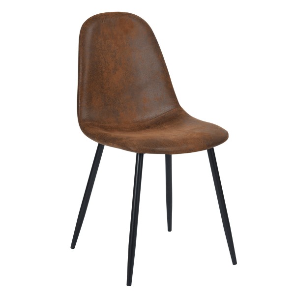 CHARLTON | Chaise de salle à manger en simili suède