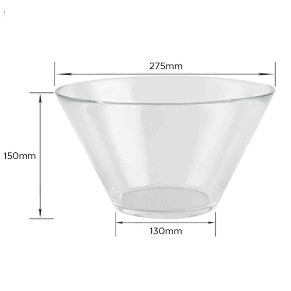 LAUREN TAYLOR - Saladier en verre - 4L