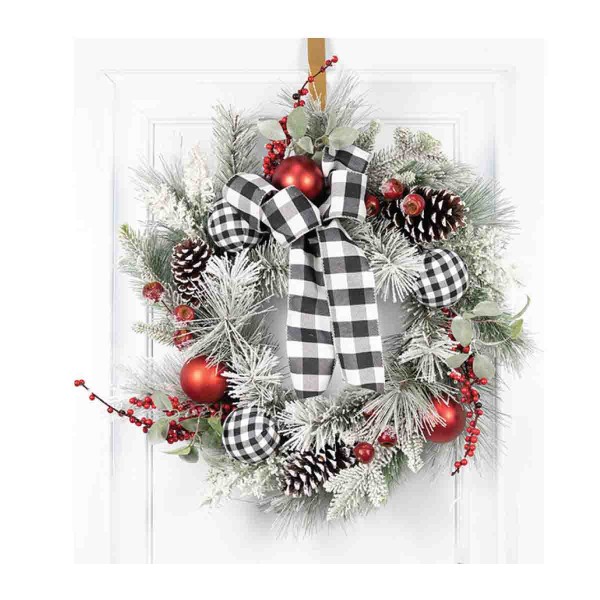 UNLIT DECORATED MIXED FROSTED PINe