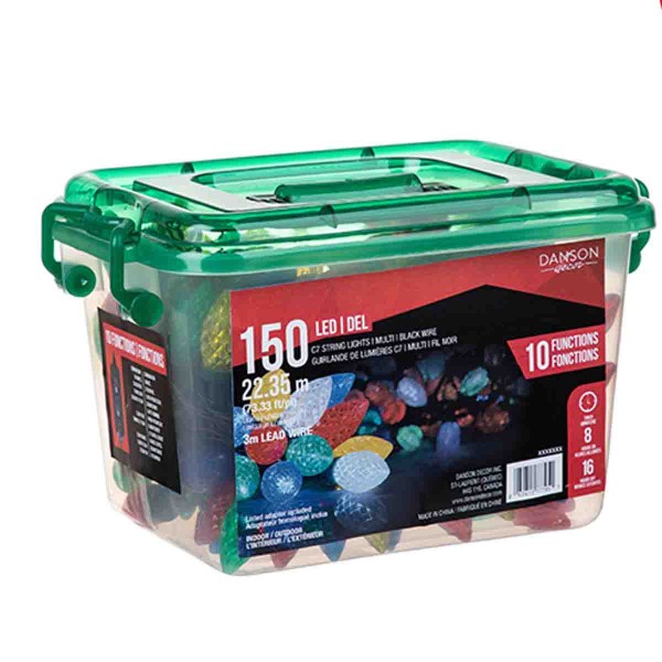 150 Facetted C7 Led Lightsind/out10 Function With timer&adapt