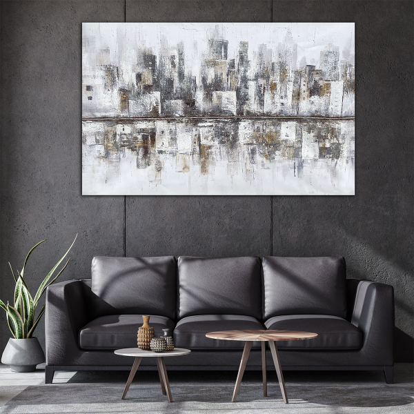 Printed Canvas 75 x 115 cm | Abstract City