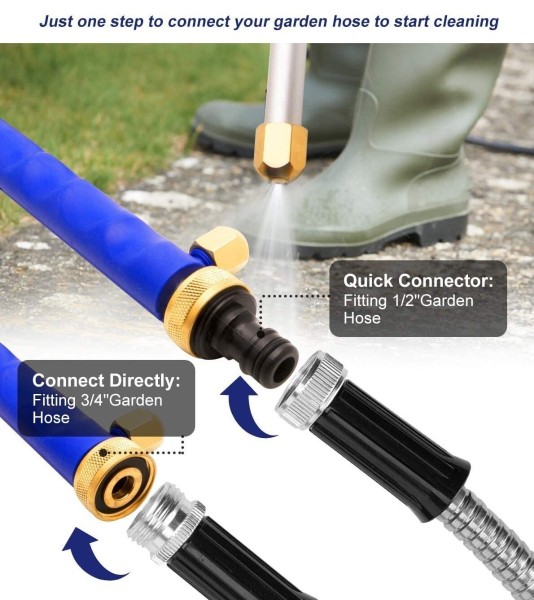 High Pressure Spray Gun with 2 Nozzles