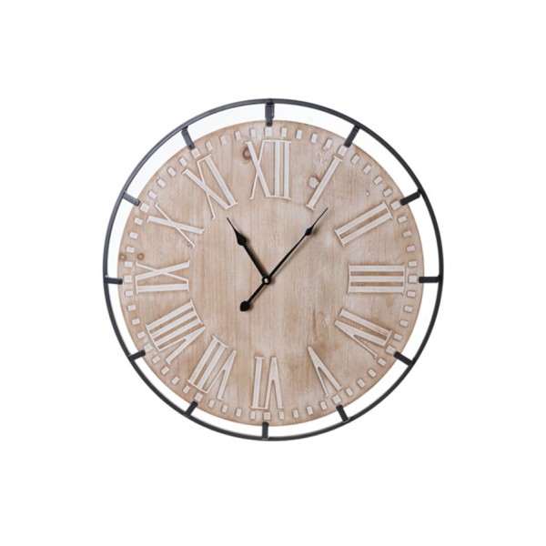 Wall Clock Wood 60cm