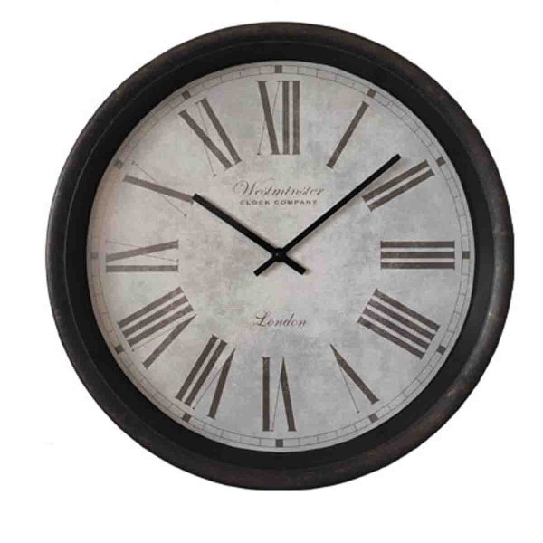 LAUREN TAYLOR - Horloge murale F22 Noir Vintage