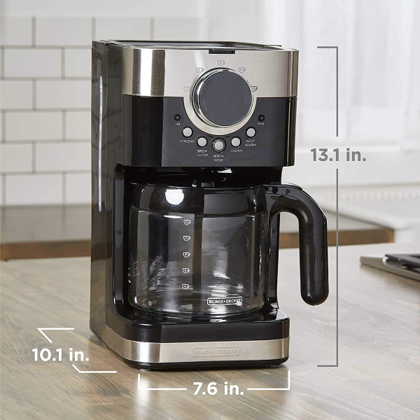 BLACK+DECKER | Cafetière programmable 12 tasses