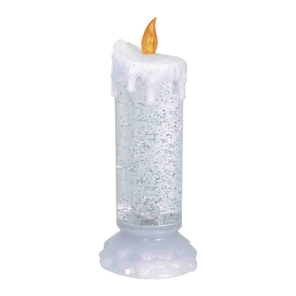 COLOR CHANGING WATER FILLED ACRYLIC CANDLE CLEAR 24CM