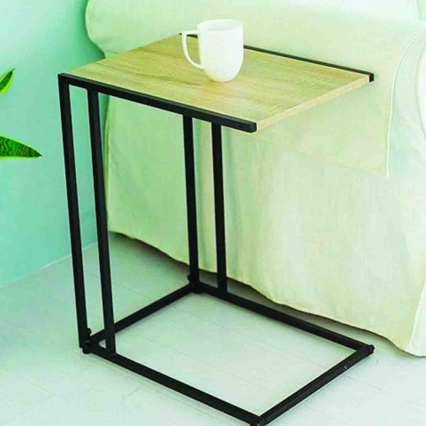 Atlier du Nord C-SHAPE Side Tabelwith Metal Legs