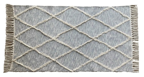 Rug 27x45in Zoey Diamond Cotton