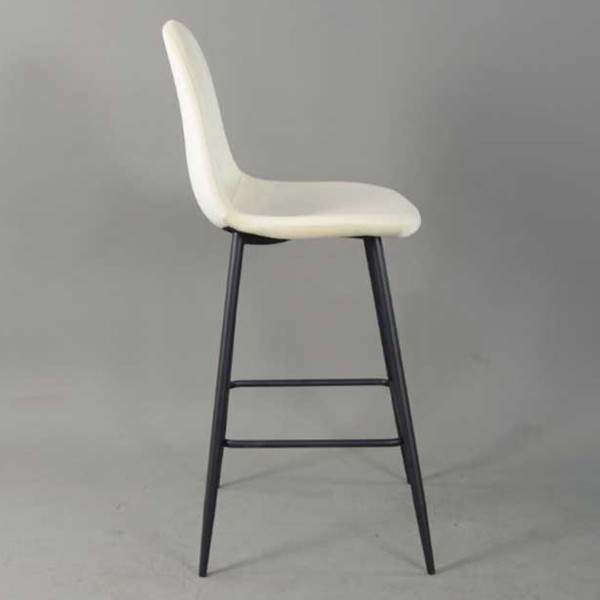 Tabouret de bar avec pieds en métal