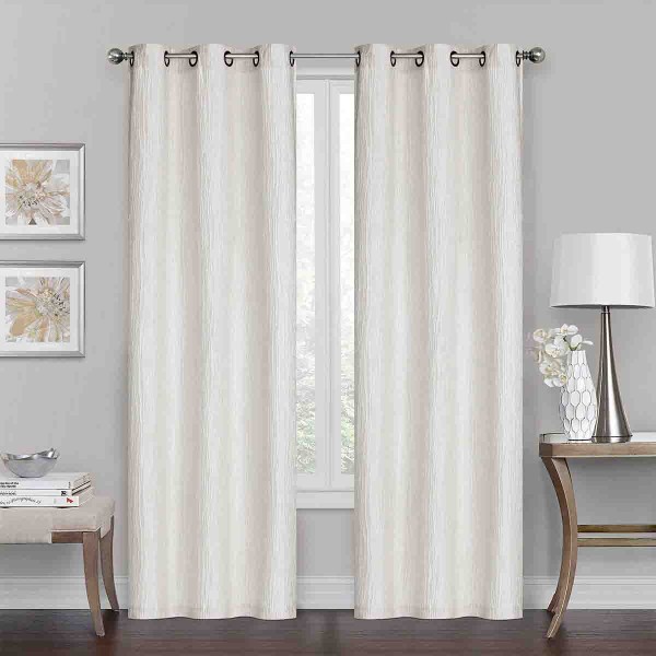JOLIETTE Ensemble de 2 panneaux Jacquard à œillets