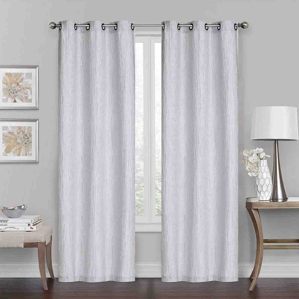JOLIETTE Ensemble de 2 panneaux Jacquard à œillets