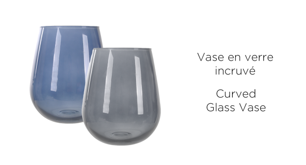 Lauren Taylor - Vase en verre incurvé