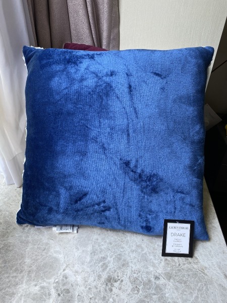 Drake | Coussin en velours inversé sherpa | Couleurs assorties