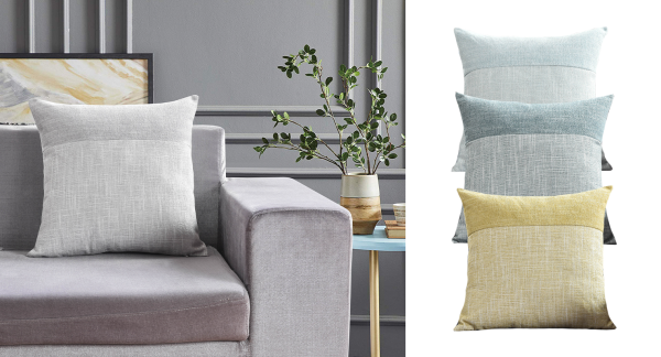 Coussin en faux lin STRATUS