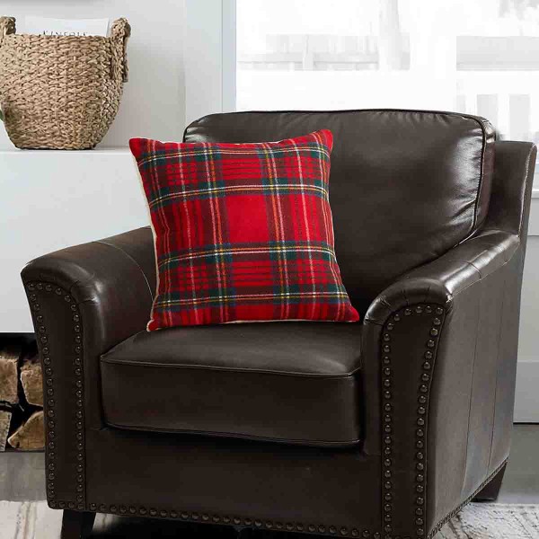 Lauren Taylor - CAELAN Woven Plaid Cushion