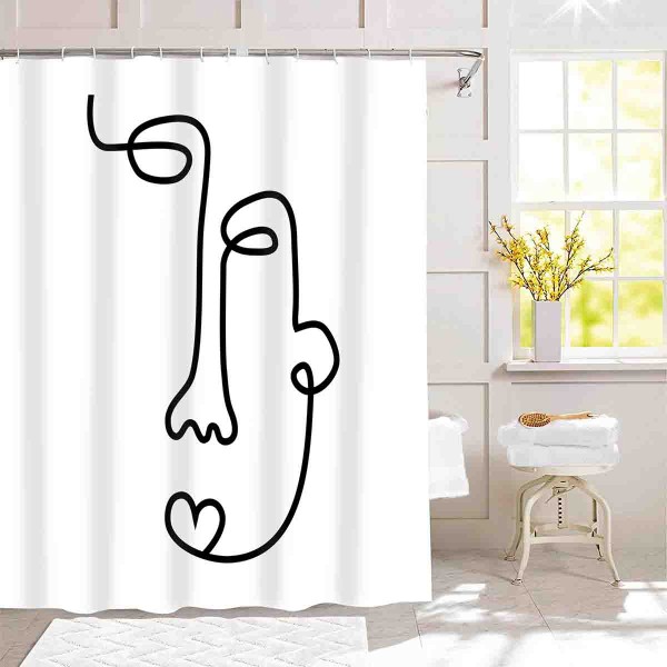 FACES Shower Curtain