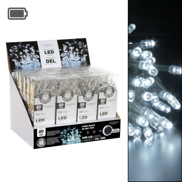 B/O 20 5Mm Led I/D Light Set W/Timer/Pdq - Magasins Hart | Hart Stores