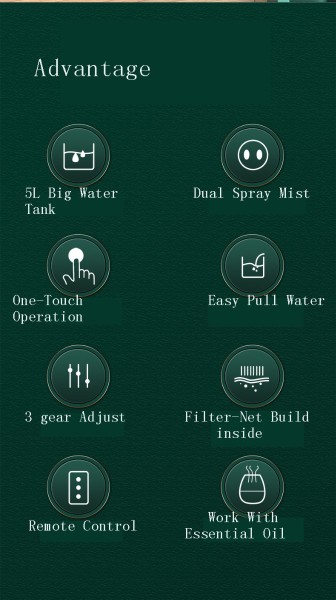 Humidificateur 6.8l clair