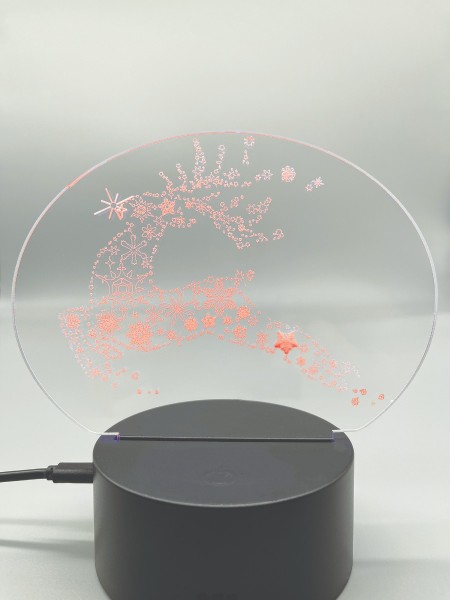 WATTSON - 3d Illusion Lamp 7 Colors Battery & Usb Charger
