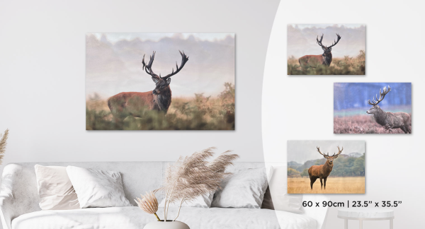 Deer Printed Canvas