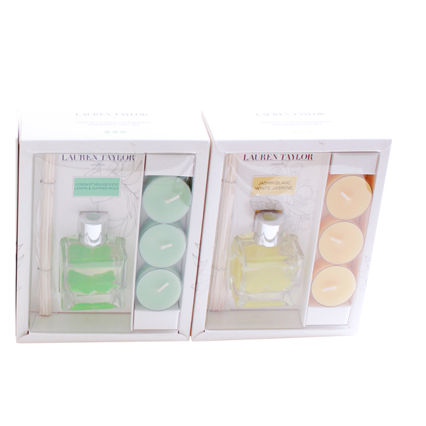 60 ML Reed Diffuser Set With 3 Tealight