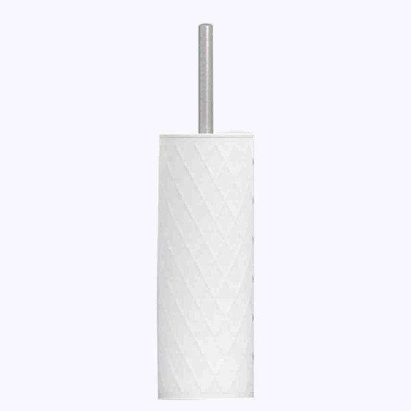 Toilet Brush Set With Holder And Diamond Embossing
