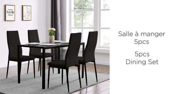 Ensemble de salle à manger 5 pièces