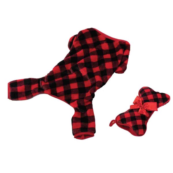 Dog Pajama & Stocking Set