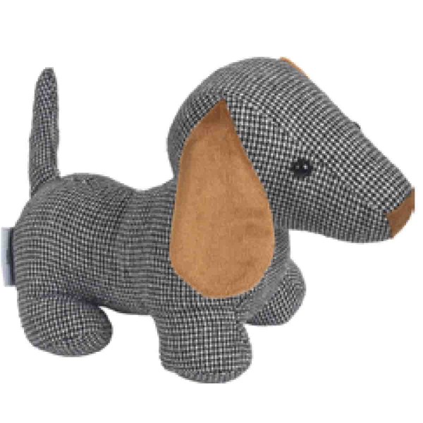 DOOR STOPPER DOG BROWN 9IN HEIGHT 33X13X22CM