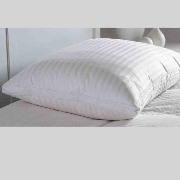 Down pillow with feather core