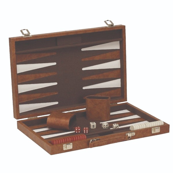 Leather & Suede Backgammon Set - Magasins Hart | Hart Stores