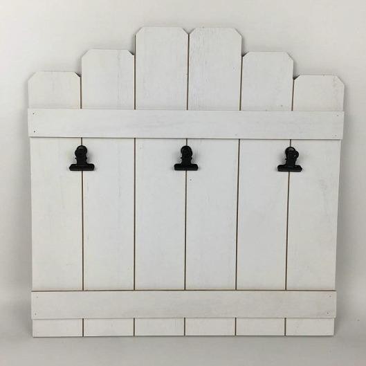 Wall Art Photo Clip Fence White - Magasins Hart | Hart Stores